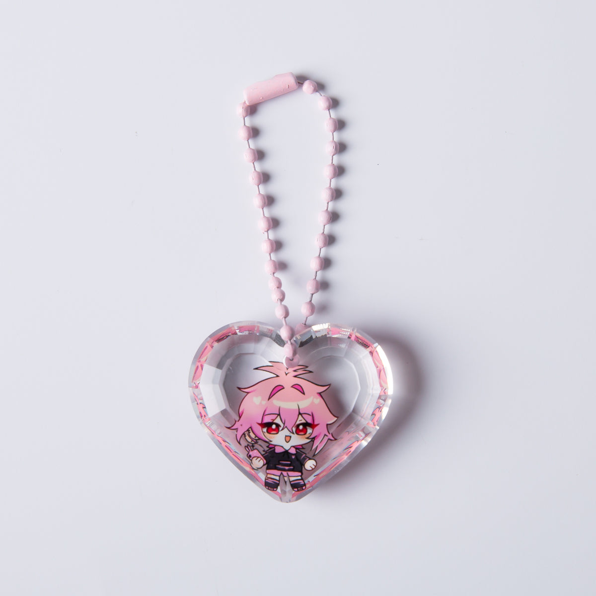 【Grymmalkin】Momo Crystal Heart Keychain(Heart / 3.3cm)