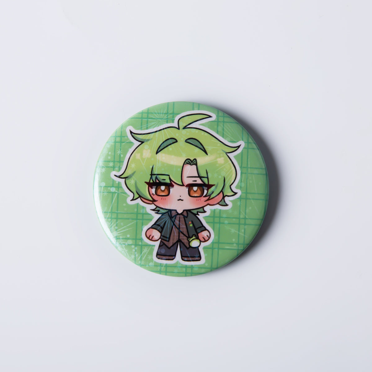 【Grymmalkin】Ume Glitter Button Pin(50MM)